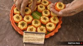 immunity sandesh, kolkata immunity sandesh, Balaram Mullick and Radharaman Mullick, kolkata corona theme misti, kolkata sweets, viral news, bengal coronavirus updates, indian express