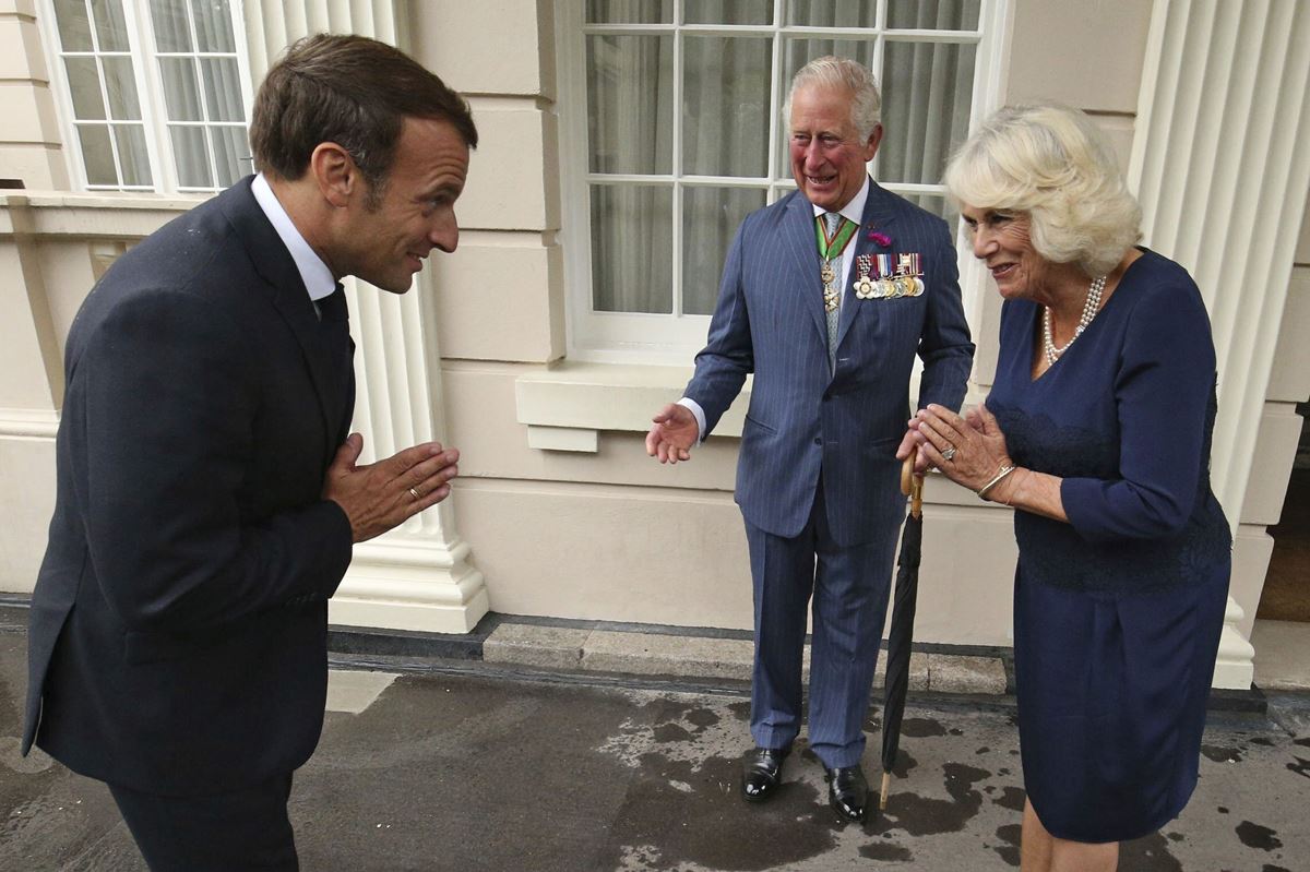 French President greets UK royals and PM with ‘namaste’, Indians cheer