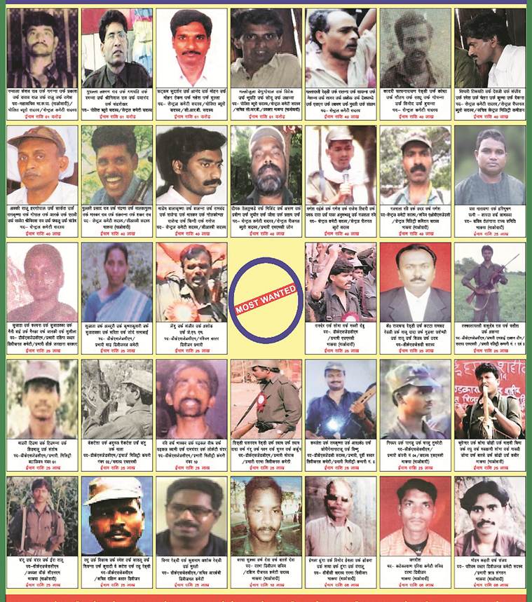 Chhattisgarh, Chhattisgarh maoists, Chhattisgarh maoists list