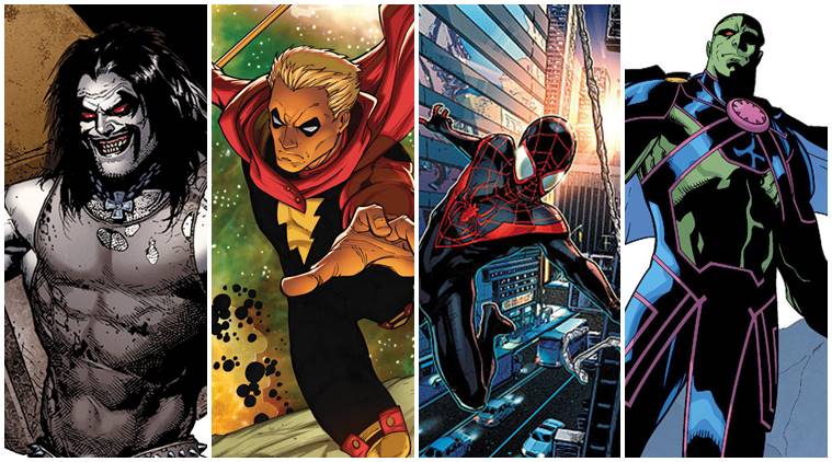 best marvel superheroes, best dc superheroes, lobo, sentry, nightwing, mile...