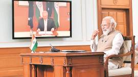 india australia bilateral ties, india australia strategic talks, scott morrison narendra modi meeting, India china, Indian express news