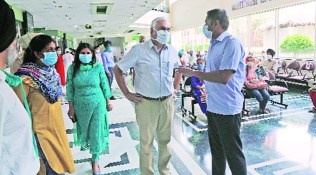 mohali coronavirus, fortis hospital, fortis mohali corona, surprise check mohali fortis