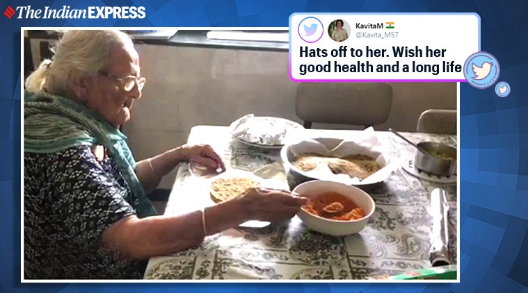 Zahid F. Ebrahim, 99-year-old food packets migrant workers, Mumbai, mumbai migrants, lockdown, covid-19. twitter