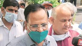 satyendar jain health news, satyendar jain coronavirus update, delhi health minister health update, delhi coronavirus update, delhi news, indian express