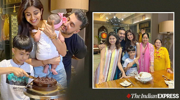 shilpa shetty birthday cake, raj kundra