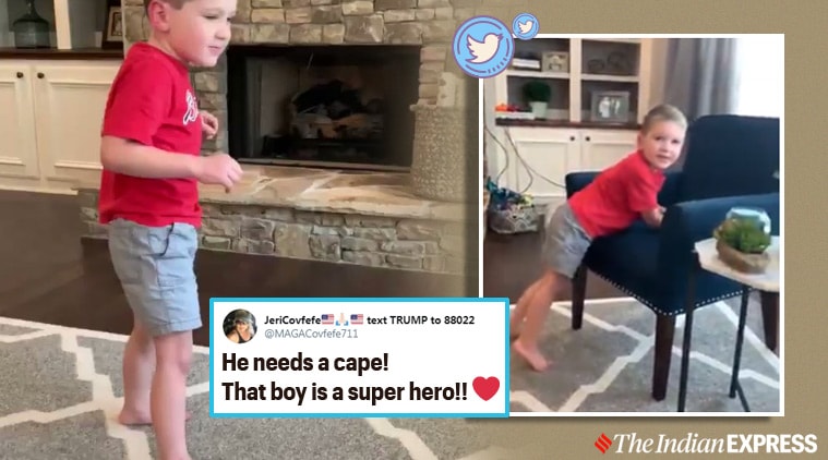 Five-year-old, Cerebellar atrophy, First independent steps, Trending news, Indian Express news