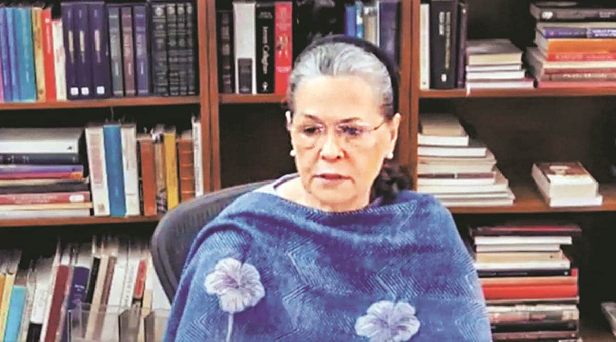 Sonia Gandhi, Sonia Gandhi dussehra message, dussehra 2020, dussehra 2020 greetings, indian express