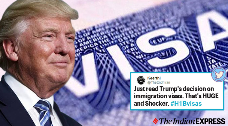 H-1B, US President Donald Trump, H-1B visa, US work visa, US work visa ban, #H-1B visa US, Trending news, Indian Express news