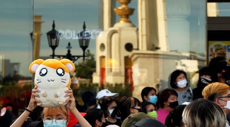 Bangkok, Bangkok protest, Japanese cartoon, Japanese cartoon  protest, Cartoon jingle protest, Thai protesters, Hamtaro, Japanese cartoon protest, Trending news, Indian Express news