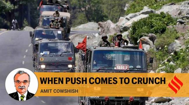 india china, india china ladakh faceoff, india china border dispute, india defence acquisition, BrahMos, Amit Cowshish, sukhoi, astra, Express opinion