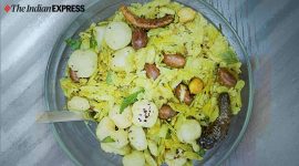 chivda recipe, how to make bhelpuri namkeen, street food, evening snack recipes, easy recipes, indianexpress.com, indianexpress,