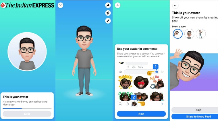 Facebook, Facebook Avatar, How to make a Facebook Avatar, Facebook Avatar feature, free Facebook Avatar, Facebook Avatar vs Memoji, Facebook Avatar vs Bitmoji, Memoji, Bitmoji