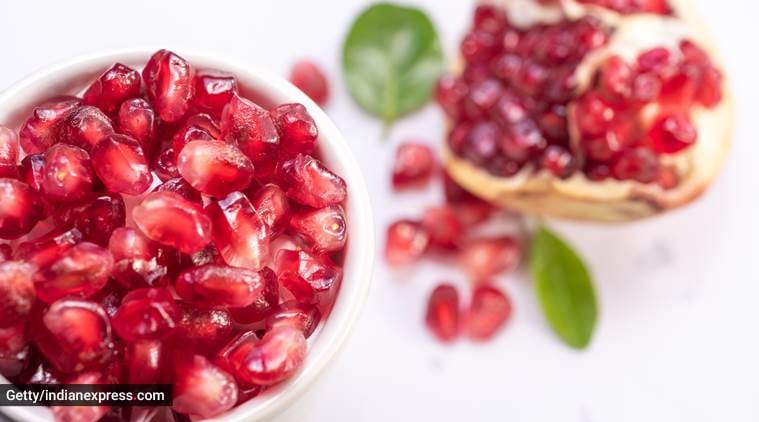 pomegranate, benefits of pomegranate, healthy eating, benefits of fruits, indian express