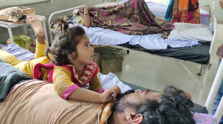 Guna police, Dait couple suicide bid, anti-enchroachment, lathi charge, Police brutality, Madhya Pradesh news, MP Police, indian express news