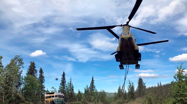 into the wild, into the wild bus, into the wild magic bus, into the wild bus removed, into the wild bus airlift, Christopher McCandless, Alaska, Viral news, trending news, Indian Express news