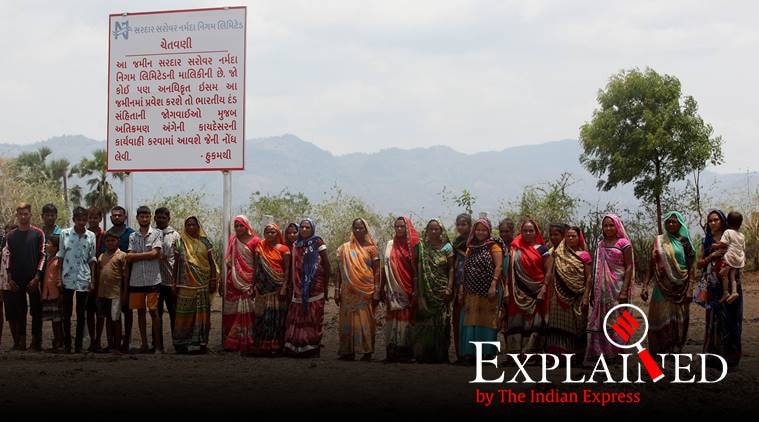 Statue of Unity protests, Statue of Unity Gujarat, Kevadia protests, Kevadia land acquisition, Indian Express