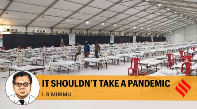 India's healthcare, Coronavirus India, World Health Organisation, WHO coronavirus pandemic, Disaster Management Act India, Epidemic Diseases Act, India coronavirus lockdown, Narendra Modi, COVID-19 patients, beds for COVID-19 patients, express opinion, L R Murmu