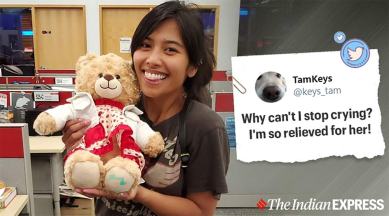 Stolen teddy bear with dying mom's message found, Canada, missing teddy, viral story, missing teddy found, trending, indian express, indian express news