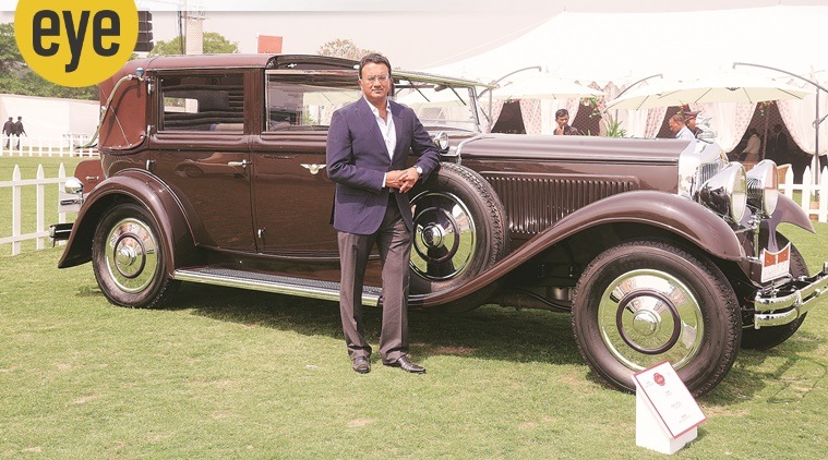 Diljeet Titus with the 1933 Minerva Type AL