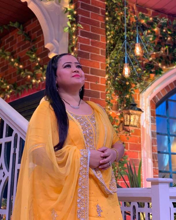 bharti singh on sets of the kapil sharma show