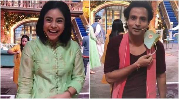 sumona chakravarti and rajiv thakur on kapil sharma show