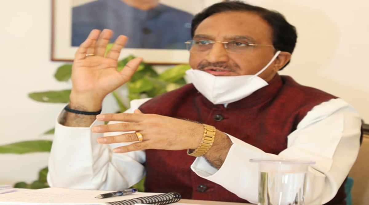 Education Minister Ramesh Pokhriyal Nishani live, education policy, NEP 2020 live discussion, understanding nep, harappa online, education news