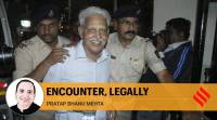 Varavara rao, Varavara rao covid 19, Anand Teltumbde, Sudha Bharadwaj, bhima koregaon, uapa act, maoists, Pratap Bhanu Mehta writes, PB Mehta opinion today