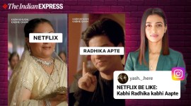 radhika apte, netflix india, radhika apte netflix spoof, Raat Akeli Hai, radhika apte Raat Akeli Hai, netflix india memes, viral news, entertainment news, indian express
