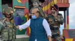 Rajnath singh j&k visit, Rajnath jammu kashmir visit, Rajnath Loc visit, Kupwara district, Keran post, amarnath visit rajnath, indian express
