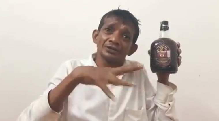 Ravichandra Gatti, Ravichandra Gatti rum eggs viral video, Ravichandra Gatti old monk, congress mla, congress, 