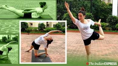 yoga, stretching, tamannaah bhatia fitness, fitness goals, heart chakra, anahata chakra, indianexpress.com, indianexpress,