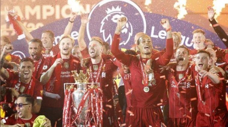 Liverpool Fc Celebrate Long Awaited Premier League Title In Front Of Empty Kop Sports News The Indian Express