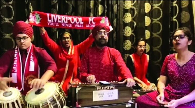 Liverpool fan Gurmukh Singh, Liverpool Anthem indian twist, LFC anthem Indian, Gurmukh Liverpool Fan