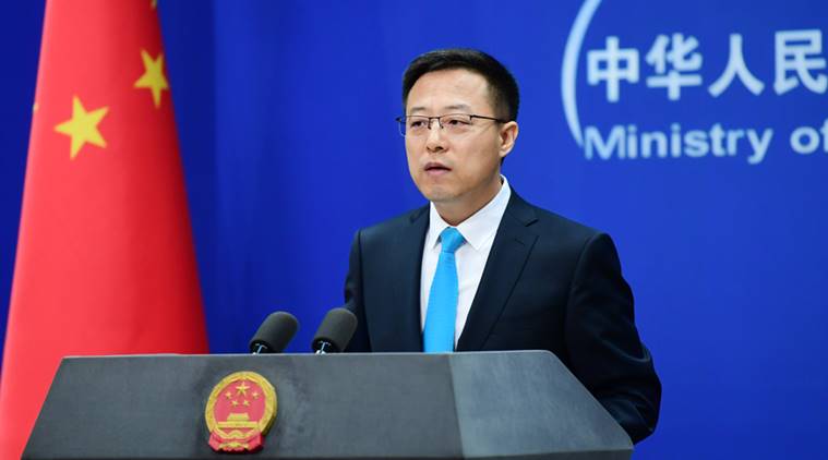 China's Foreign Ministry spokesperson Zhao Lijian