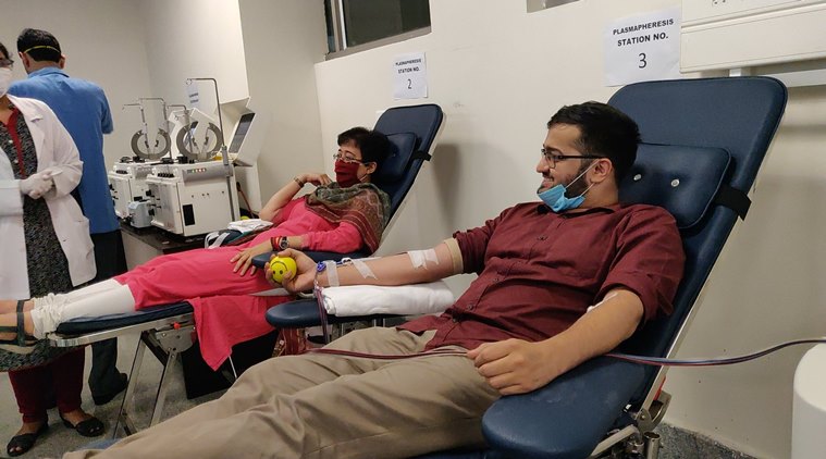 AAP MLA Atishi donates Plasma