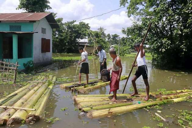 Assam floods, assam flood death toll, assam flood news, kaziranga national park flood, kaziranga animals dead flood, assam news, indian express