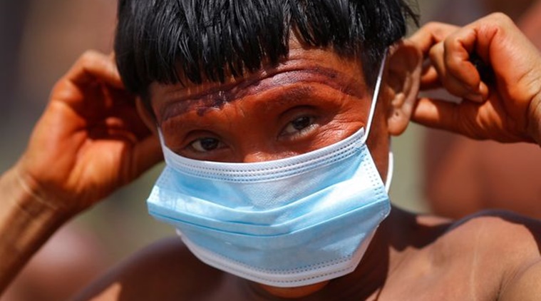 Brazil military hand out masks to protect isolated Amazon tribes