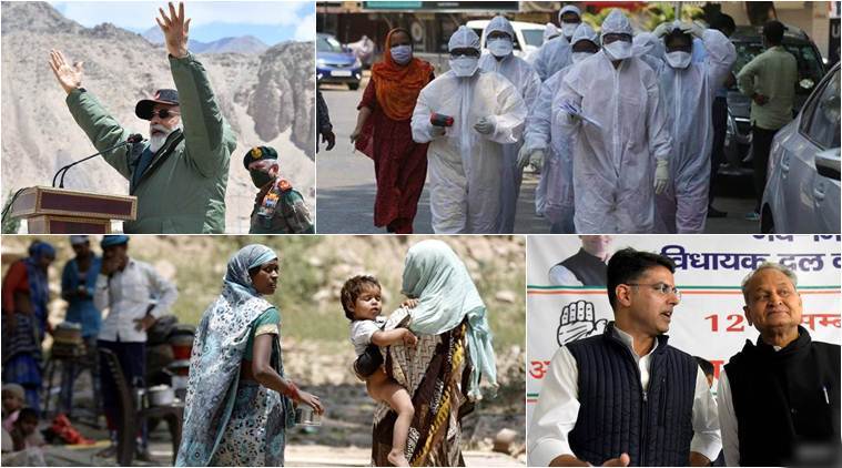 rajasthan, rajasthan political crisis, rajasthan government, sachin pilot, ashok gehlot, coronavirus, coronavirus india news, india china, india china border news, india china ladakh standoff, p chidambaram