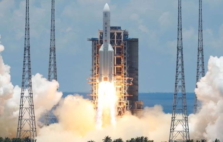 china, china mars mission, china mission to mars, china rocket launch, Tianwen-1 launch, indian express