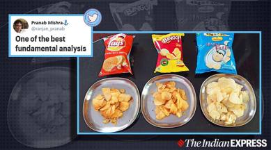 chips, chips vs air, lays, bingo, Haldiram, hilarious tweets, twitter reactions, trending, indian express, indian express news