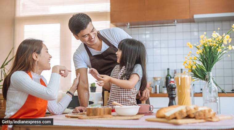 cooking with child, parenting
