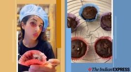sophie choudry, chocolate muffins