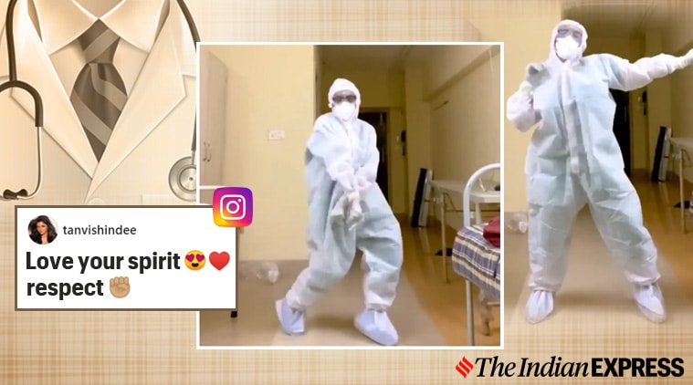 doctors day, street dancer garmi song, doctor dancing garmi viral video, trending, indian express, indian express news