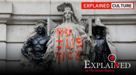 Black Lives Matter,Black Lives Matter statues, Christopher Columbus statue, jefferson davis statue, indian express, express explained, george floyd movement,