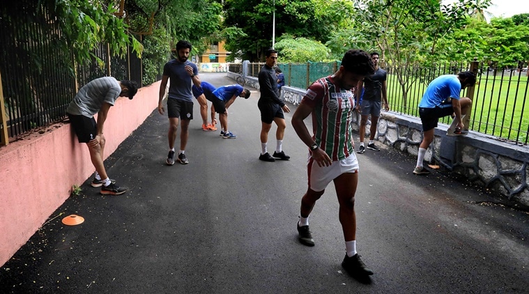 indianexpress.com - AMIT CHAKRAVARTY - Soccer in the hood: Players from the National team train during pandemic