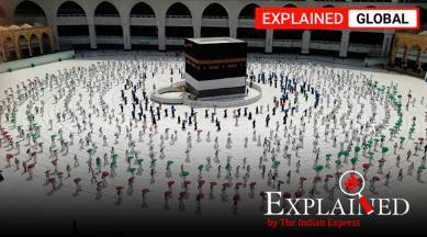 Hajj pilgrimage, Hajj pilgrimage social distancing, Hajj pilgrimage 2020, Hajj pilgrimage news, Indian Express