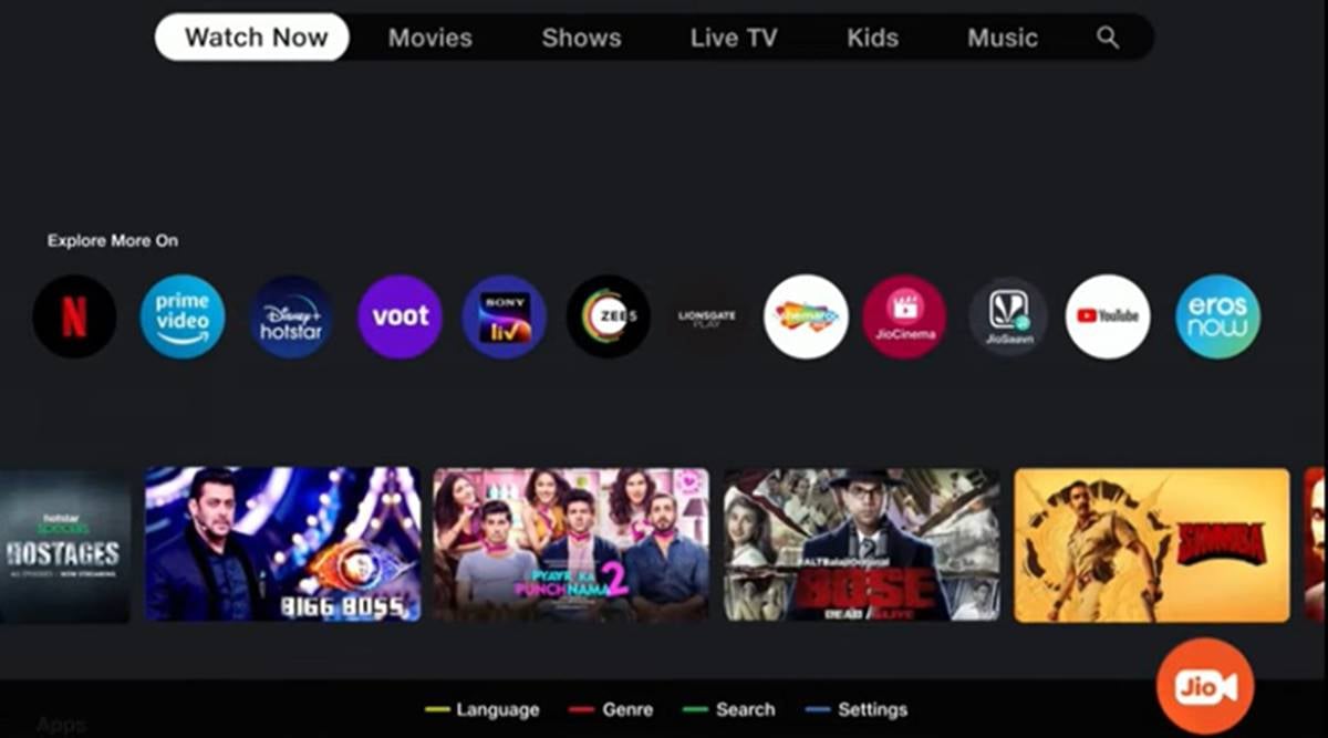 jio tv on amazon fire stick