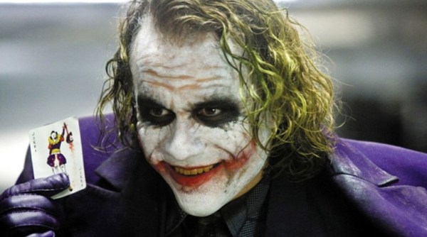 Heath Ledger as Joker in The Dark Knight.
