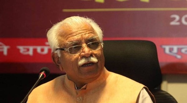 manohar lal khattar, covd-19 in haryana, covid-19 cases in haryana, covid active cases in haryana, covid new cases in haryana, covid death toll in haryana, indian express news