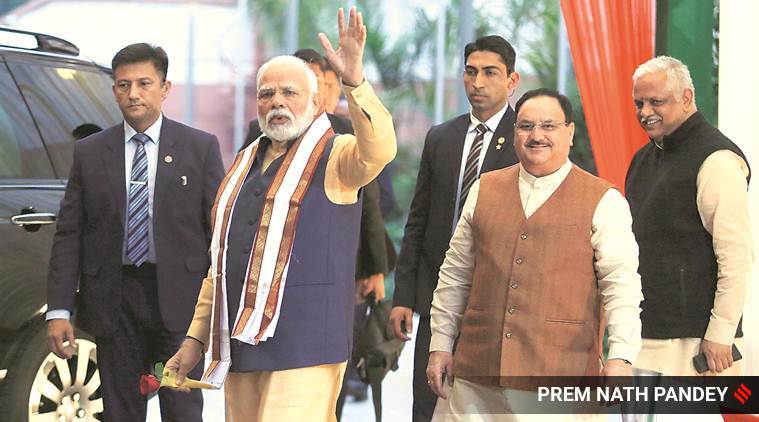 narendra modi, pm modi, jp nadda, rss